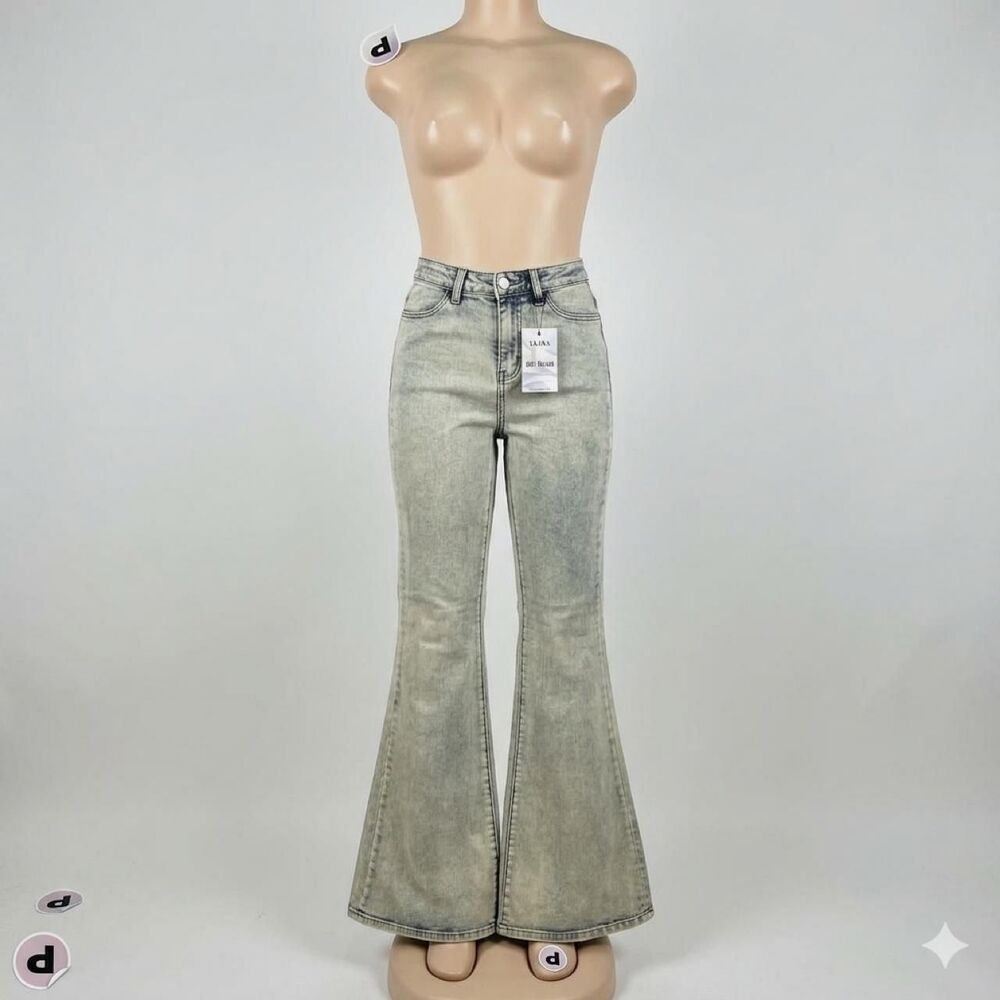 Akira Women's Blue and Grey Jeans